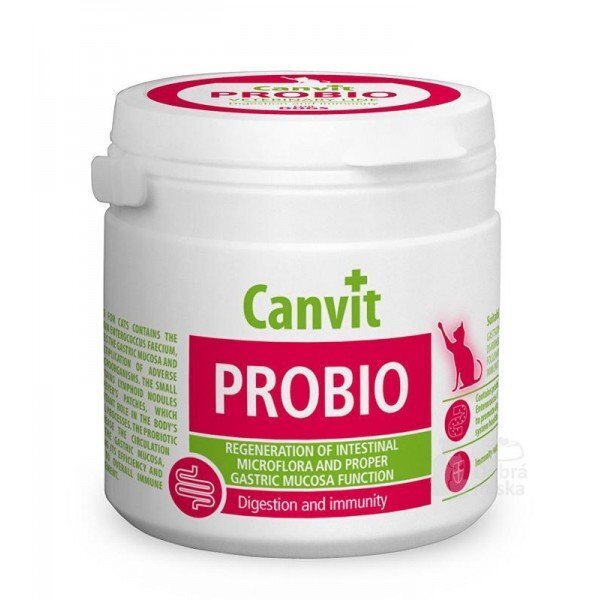 Vitamiinid kassidele CANVIT PROBIO, 100 g цена и информация | Vitamiinid, toidulisandid ja parasiitide vastased tooted | kaup24.ee