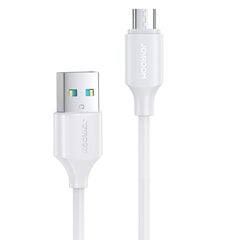 Joyroom cable USB-A - Micro USB 480Mb / s 2.4A 0.25m white (S-UM018A9) (White) hind ja info | Mobiiltelefonide kaablid | kaup24.ee