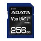 ADATA Premier Pro UHS-I SDXC, 256 GB, Flash memory class 10, U3, V30, 85 MB цена и информация | Mobiiltelefonide mälukaardid | kaup24.ee