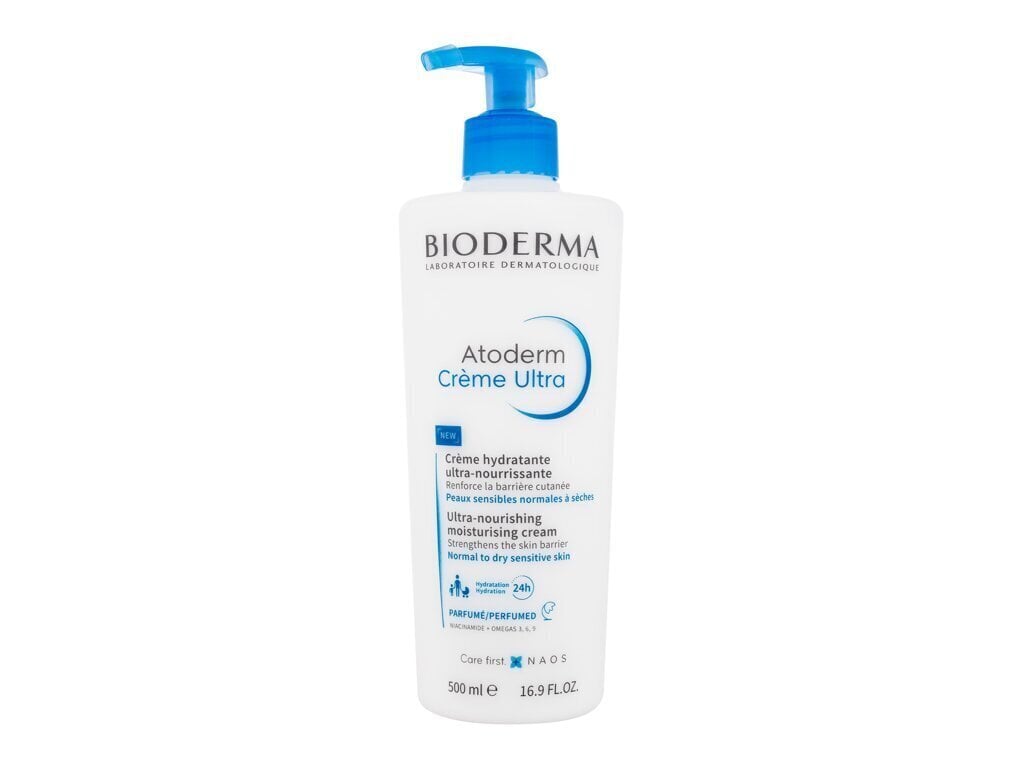 Niisutav kehakreem Bioderma Atoderm Ultratoitev 500 ml hind ja info | Kehakreemid, losjoonid | kaup24.ee