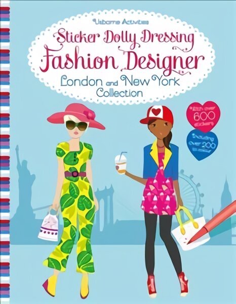 Sticker Dolly Dressing Fashion Designer London and New York Collection hind ja info | Väikelaste raamatud | kaup24.ee