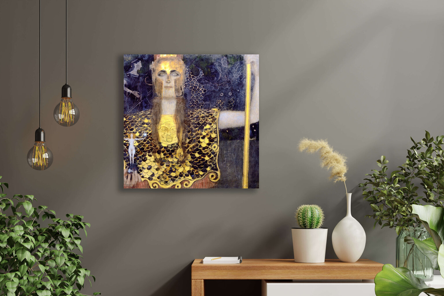 Reproduktsioon „Athena Pallas“ (Gustav Klimt), 60x60 cm цена и информация | Seinapildid | kaup24.ee