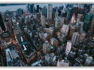 Reproduktsioon New York linnulennult, 100x70 hind ja info | Seinapildid | kaup24.ee