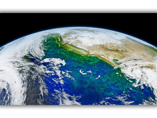 Картина Планета Земля, 100x70 см цена и информация | Картины, живопись | kaup24.ee