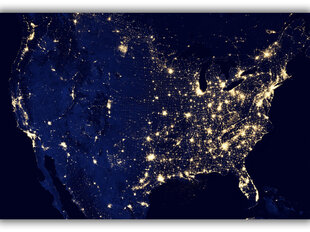 Картина Ночь в Америке, 100x70 см цена и информация | Картины, живопись | kaup24.ee