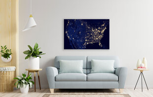 Картина Ночь в Америке, 100x70 см цена и информация | Картины, живопись | kaup24.ee