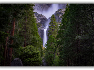 Картина Йосемитский водопад, 100х70 см цена и информация | Настенные деревянные декорации | kaup24.ee