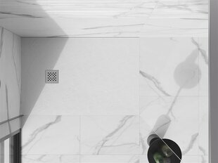 Прямоугольный душевой поддон Mexen Stone+ с сифоном, белый цвет, 90x70,80 см цена и информация | Стойки для душа | kaup24.ee