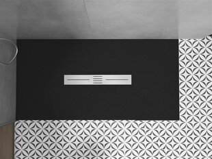 Прямоугольный душевой поддон Mexen Toro SMC с сифоном, черный цвет, 200x70,80,90 см цена и информация | Полочки для душа | kaup24.ee