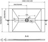 Ristkülikukujuline dušialus Mexen Toro SMC sifooniga, Black, 120x70,80,90 cm hind ja info | Dušialused | kaup24.ee