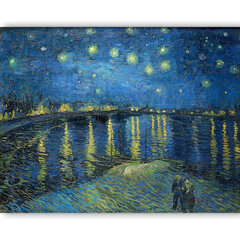 Reproduktsioon „Tähistaevas Rhône'i kohal“ (Vincent van Gogh), 100x70 cm hind ja info | Seinapildid | kaup24.ee