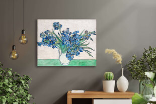 Reproduktsioon "Iirised" (Vincent van Gogh), 100x70 cm. цена и информация | Картины, живопись | kaup24.ee