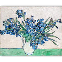 Reproduktsioon "Iirised" (Vincent van Gogh), 100x70 cm. цена и информация | Картины, живопись | kaup24.ee