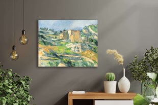 Reproduktsioon "Maja Provence'is, Rio Valley Estaca lähedal" (Paul Cézanne), 100x70 cm цена и информация | Картины, живопись | kaup24.ee