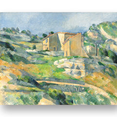 Reproduktsioon "Maja Provence'is, Rio Valley Estaca lähedal" (Paul Cézanne), 100x70 cm hind ja info | Seinapildid | kaup24.ee