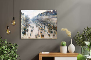 Reproduktsioon "Boulevard Montmartre talvehommikul" (Camille Pissarro), 100x70 cm. hind ja info | Seinapildid | kaup24.ee