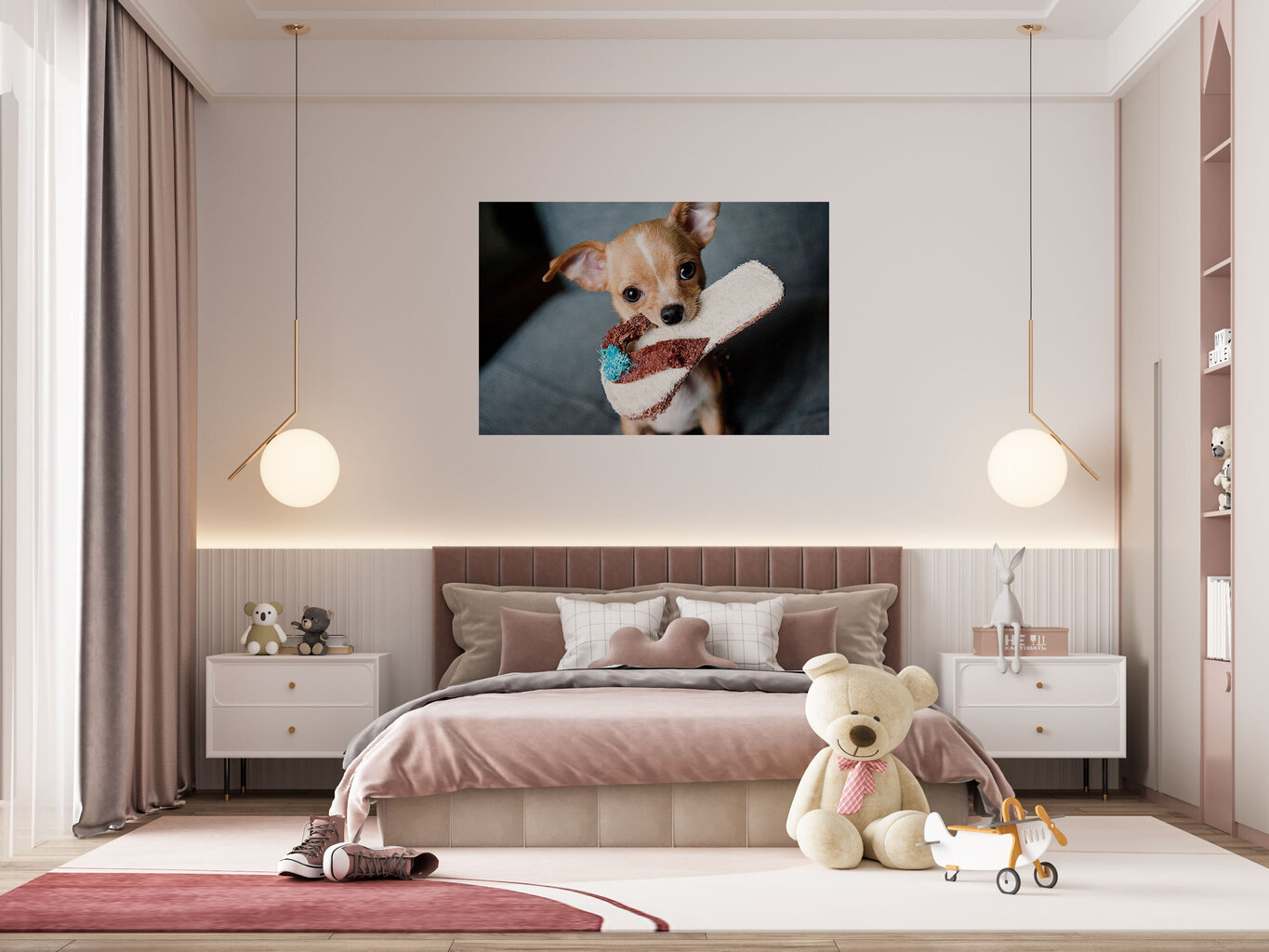 Reproduktsioon Sussiga koer, 100x70 cm hind ja info | Seinapildid | kaup24.ee
