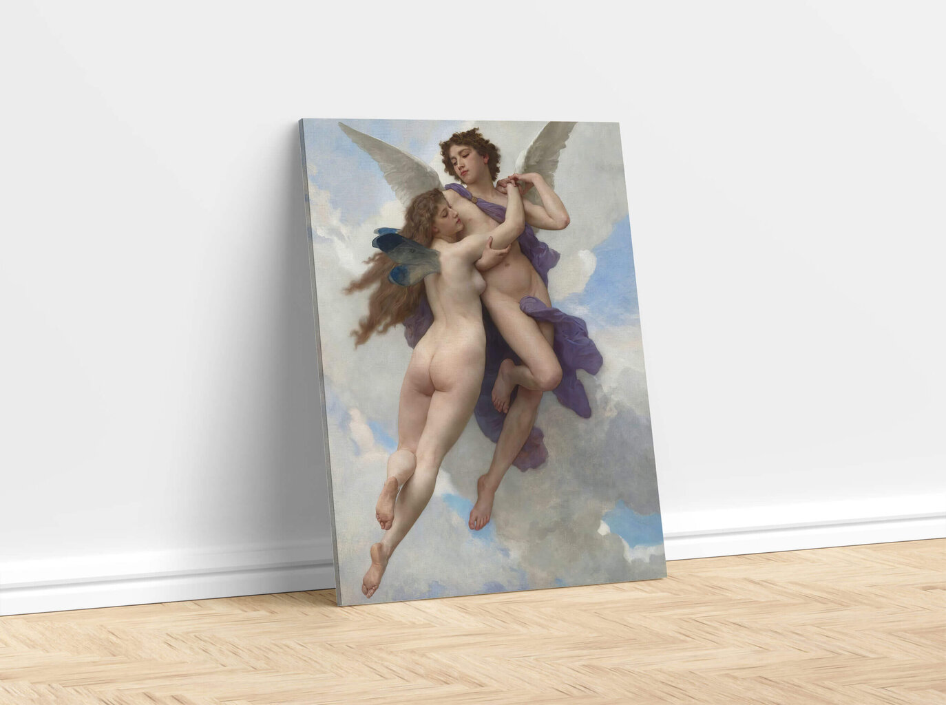 Reproduktsioon "Amor ja Psyche" (Wilhelm-Adolphe Bouguereau), 100x70 cm. hind ja info | Seinapildid | kaup24.ee