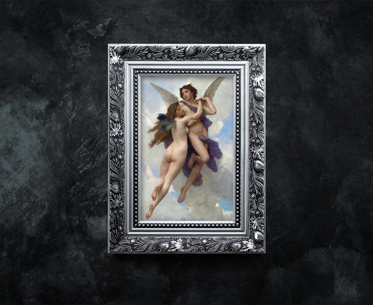 Reproduktsioon "Amor ja Psyche" (Wilhelm-Adolphe Bouguereau), 100x70 cm. hind ja info | Seinapildid | kaup24.ee