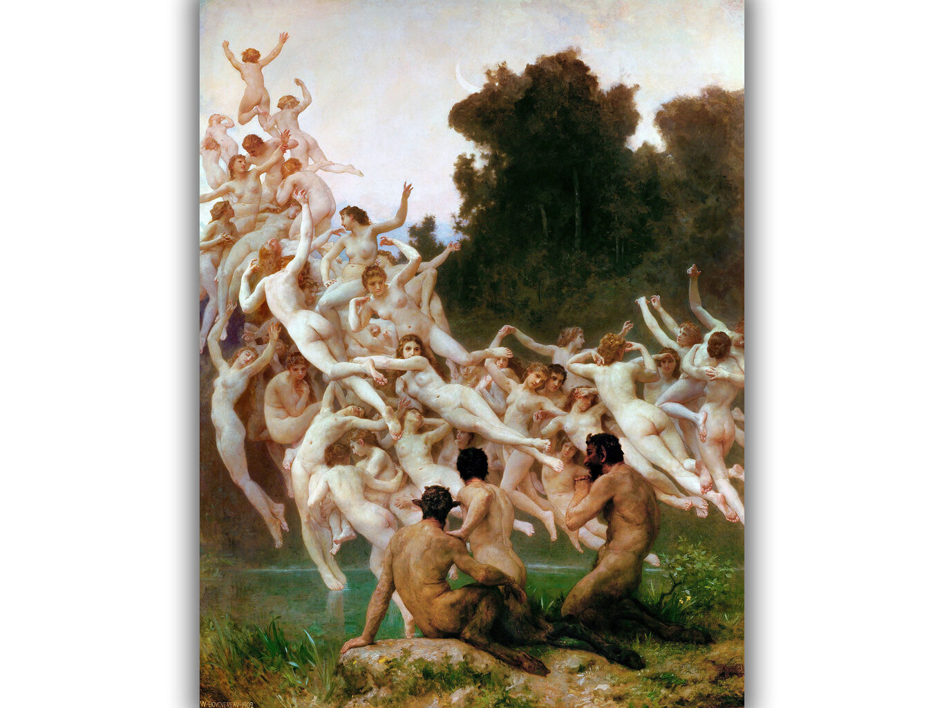 Reproduktsioon „Oreades“ (Wilhelm-Adolphe Bouguereau), 100x70 cm. цена и информация | Seinapildid | kaup24.ee