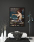 Reproduktsioon "Merineitsi" (John William Waterhouse), 100x70 cm. цена и информация | Seinapildid | kaup24.ee
