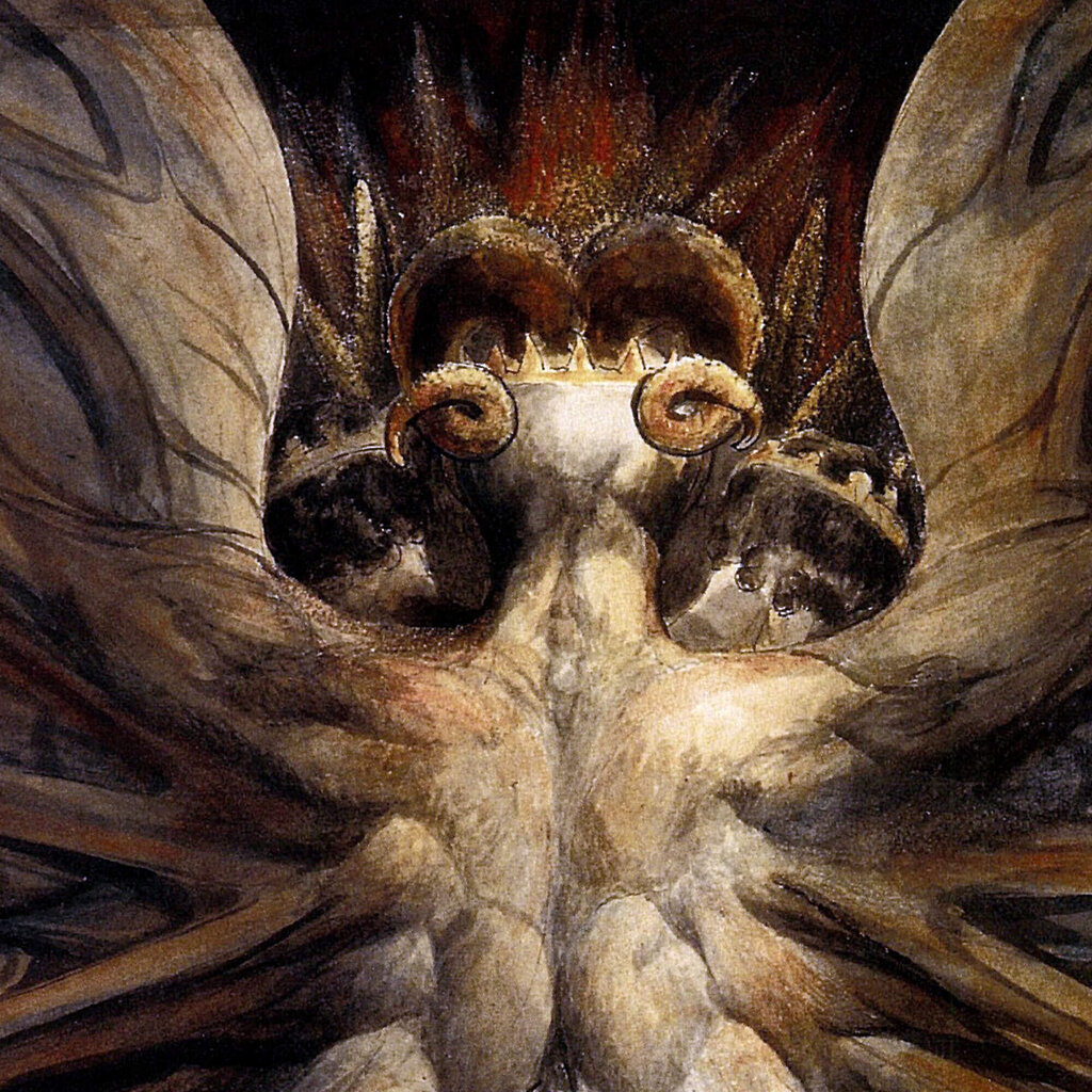 Reproduktsioon "Suur punane draakon ja päikesega riietatud naine" (William Blake), 100 x 70 cm. цена и информация | Seinapildid | kaup24.ee