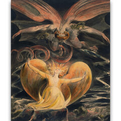 Reproduktsioon "Suur punane draakon ja päikesega riietatud naine" (William Blake), 100x70 cm. цена и информация | Картины, живопись | kaup24.ee