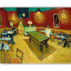 Reproduktsioon "Öine kohvik" (Vincent van Gogh), 100x70 cm hind ja info | Seinapildid | kaup24.ee