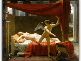 Reproduktsioon „Cupido ja Psyche“ (Francois Edouard Picot) 60x80 cm. hind ja info | Seinapildid | kaup24.ee