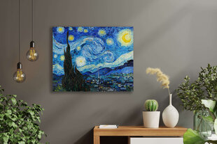Репродукция Звездная ночь (Винсент Ван Гог), 60x80 см цена и информация | Картины, живопись | kaup24.ee