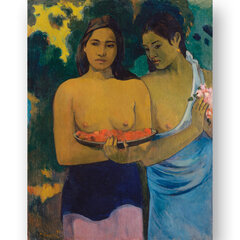 Reproduktsioon "Kaks Tahiti naist" (Paul Gauguin), 60x80 cm. цена и информация | Картины, живопись | kaup24.ee