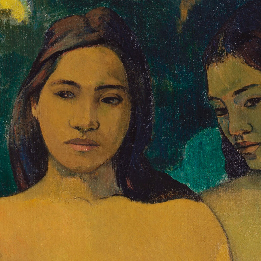 Reproduktsioon "Kaks Tahiti naist" (Paul Gauguin), 60x80 cm. цена и информация | Seinapildid | kaup24.ee