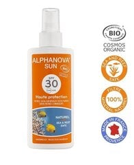 Солнцезащитный крем Alphanova Sun Bio SPF30, 125 г цена и информация | Кремы от загара | kaup24.ee