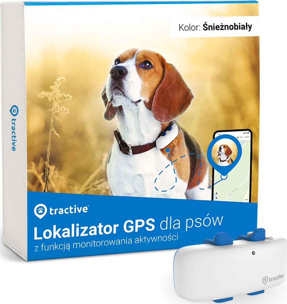 Tractive Tractive GPS DOG 4 koerajälgija koos aktiivsuse jälgimisega – valge цена и информация | Riided koertele | kaup24.ee