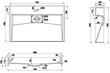 Konglomeraadist valamu Mexen Ava 1/O, 70x46 cm hind ja info | Kraanikausid, valamud | kaup24.ee