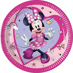 Ühekordsed papptaldrikud 19.5 cm, 8 tk "Minnie Junior" 94051 цена и информация | Праздничная одноразовая посуда | kaup24.ee