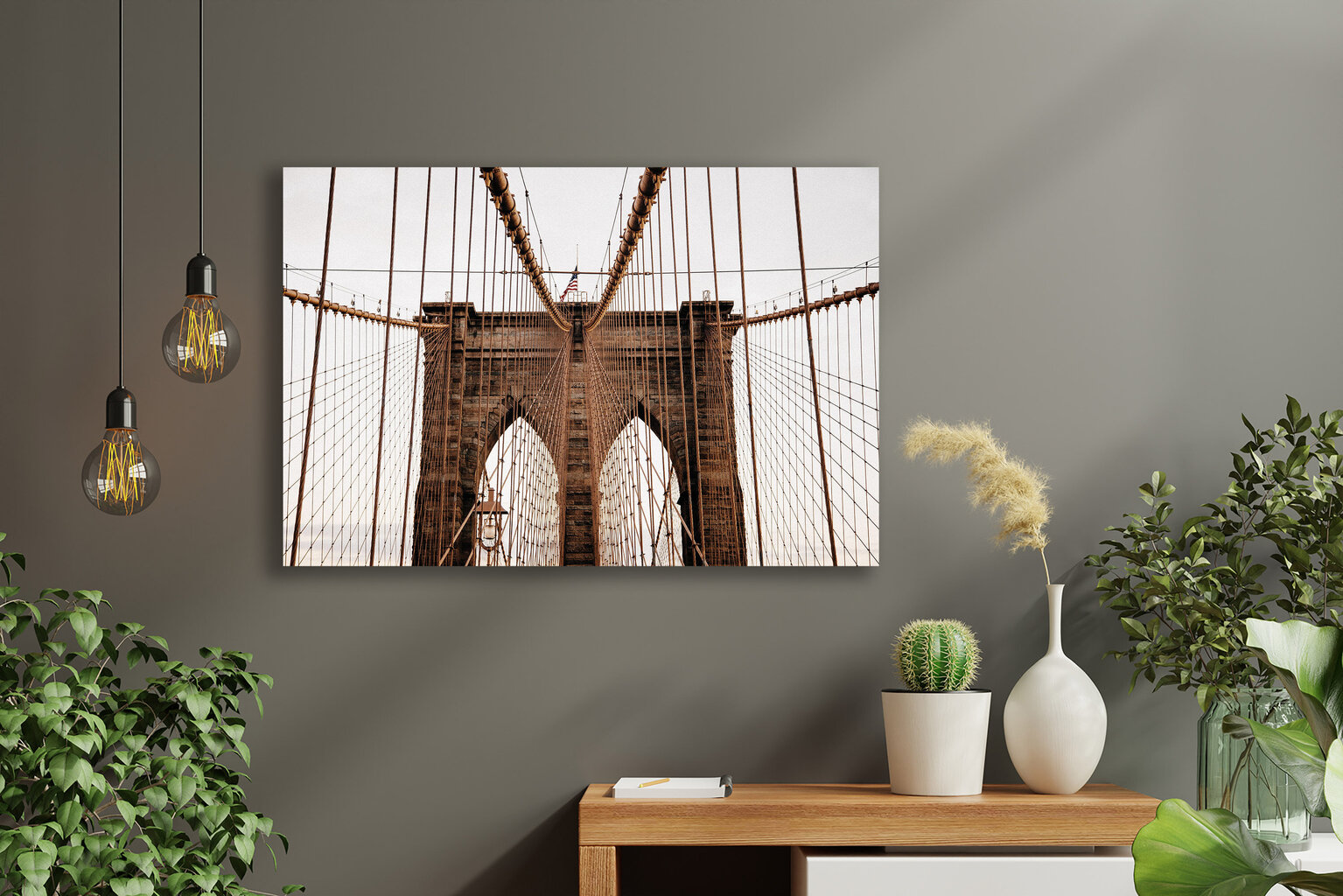 Reproduktsioon Brooklyni sild, 40x60 cm hind ja info | Seinapildid | kaup24.ee
