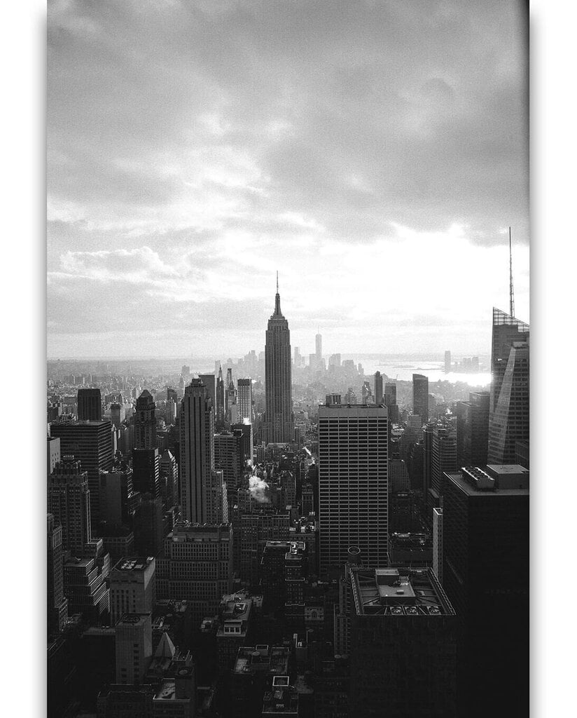 Reproduktsioon Must-valge New York, 40x60 cm цена и информация | Seinapildid | kaup24.ee