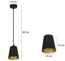 Emibig светильник Milagro 1 цена и информация | Потолочный светильник, 38 x 38 x 24 см | kaup24.ee