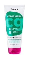 Tooniv juuksemask Fanola Color Mask Clover Green, 200 ml hind ja info | Juuksevärvid | kaup24.ee