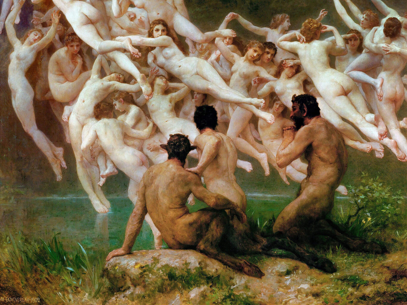 Reproduktsioon „Oreades“ (Wilhelm-Adolphe Bouguereau), 40x60 cm. hind ja info | Seinapildid | kaup24.ee