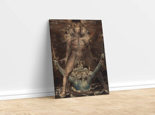 Reproduktsioon „Suur punane draakon ja koletis merest“ (William Blake), 40x60 cm. цена и информация | Картины, живопись | kaup24.ee