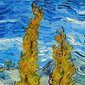 Reproduktsioon "Pappel Saint-Rémy's" (Vincent van Gogh), 40x60 cm hind ja info | Seinapildid | kaup24.ee