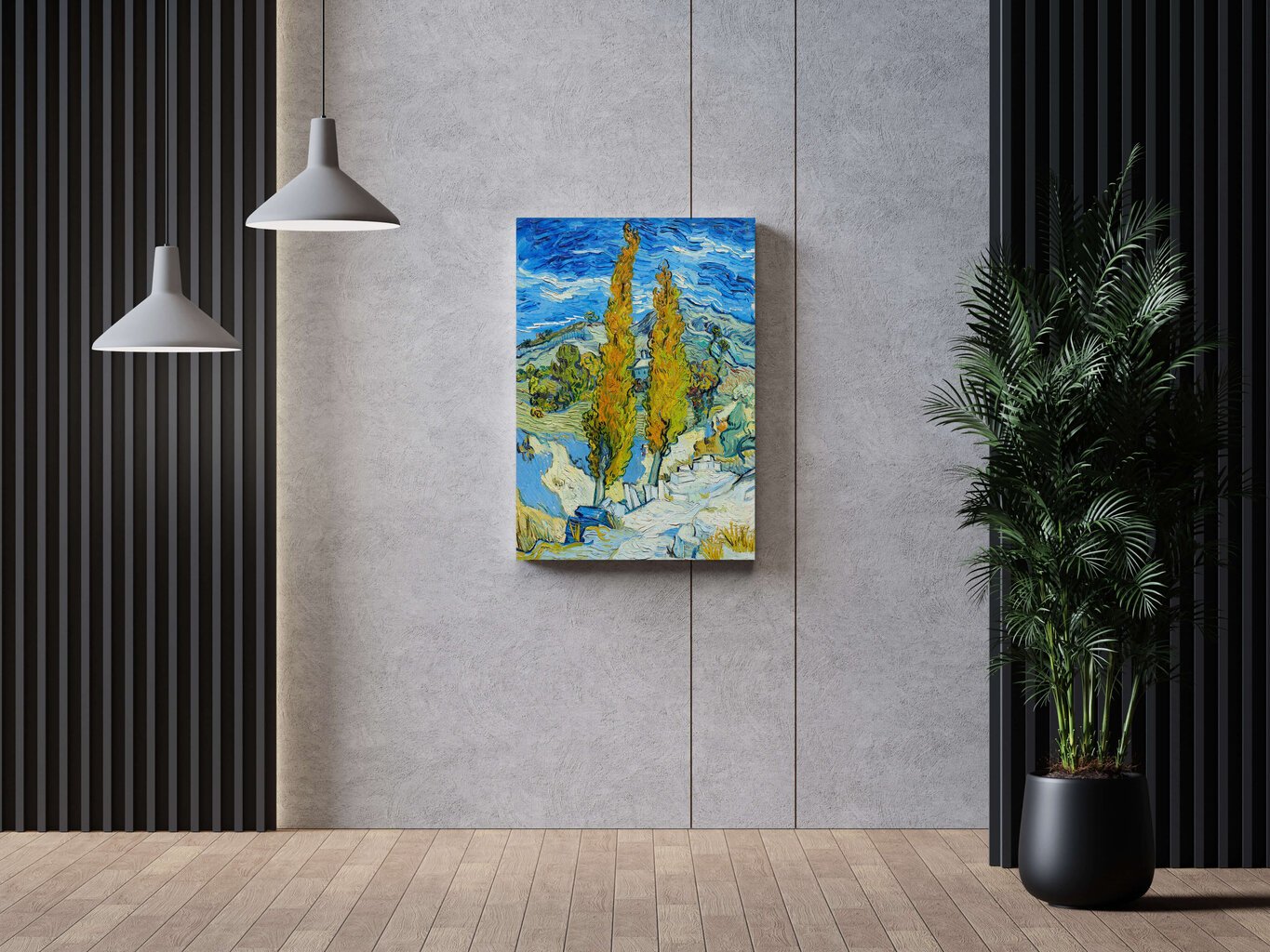 Reproduktsioon "Pappel Saint-Rémy's" (Vincent van Gogh), 40x60 cm hind ja info | Seinapildid | kaup24.ee