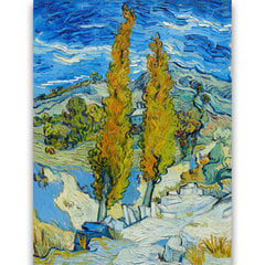 Reproduktsioon "Pappel Saint-Rémy's" (Vincent van Gogh), 40x60 cm hind ja info | Seinapildid | kaup24.ee