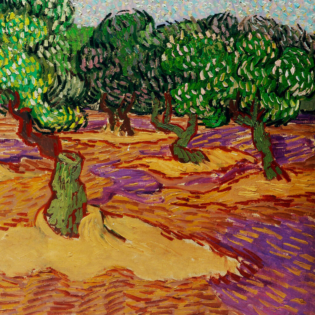 Reproduktsioon „Oliivipuud“ (Vincent Van Gogh), 40 x 60 cm hind ja info | Seinapildid | kaup24.ee