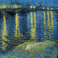 Reproduktsioon „Tähistaevas Rhône'i kohal“ (Vincent Van Gogh), 40x60 cm цена и информация | Seinapildid | kaup24.ee