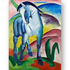 Репродукция Синяя лошадь I (Франц Марк), 40x60 см цена и информация | Картины, живопись | kaup24.ee