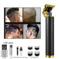 Metallist juhtmevaba juukse- ja habemetrimmer-pardel LIVMAN VINTAGE T9, LCD-ekraaniga hind ja info | Juukselõikusmasinad, trimmerid | kaup24.ee