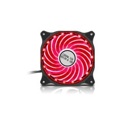 Ventilaator Fan Bandit 12cm Gaming 15x LED punane 4-Pin Molex hind ja info | Arvuti ventilaatorid | kaup24.ee
